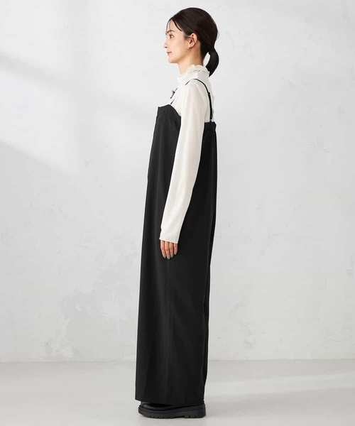 a.v.v（アーヴェヴェ）の「【洗える】2WAYコンビネゾン（ワンピース・レディース・ブラック・39）」の16枚目の写真