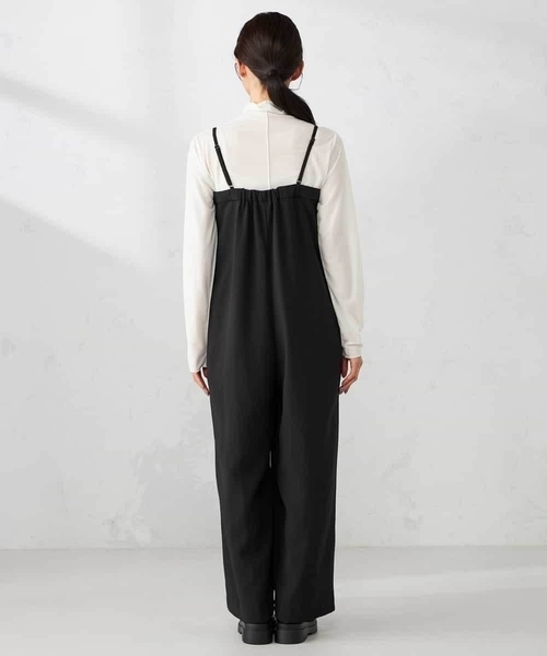 a.v.v（アーヴェヴェ）の「【洗える】2WAYコンビネゾン（ワンピース・レディース・ブラック・39）」の12枚目の写真
