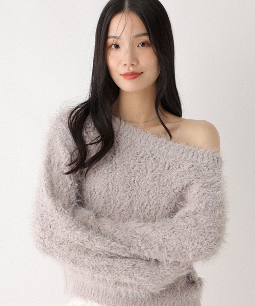 Heather(ヘザー)の「ポップコーンシャギーニット 598409(ニット/セーター・レディース・アイボリー/グレー/ピンク/ブラウン・FREE)」の14枚目の写真