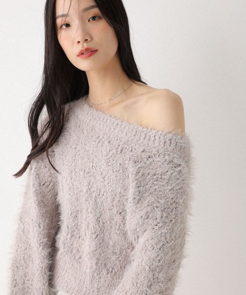 Heather(ヘザー)の「ポップコーンシャギーニット 598409(ニット/セーター・レディース・アイボリー/グレー/ピンク/ブラウン・FREE)」の15枚目の写真
