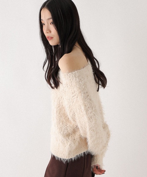 Heather(ヘザー)の「ポップコーンシャギーニット 598409(ニット/セーター・レディース・アイボリー/グレー/ピンク/ブラウン・FREE)」の22枚目の写真