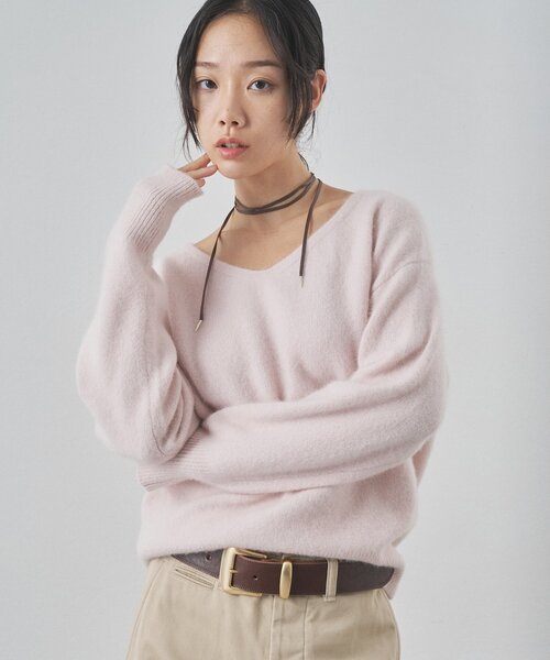 フォックスウール Vネックプルオーバー（ニット/セーター）｜Whim