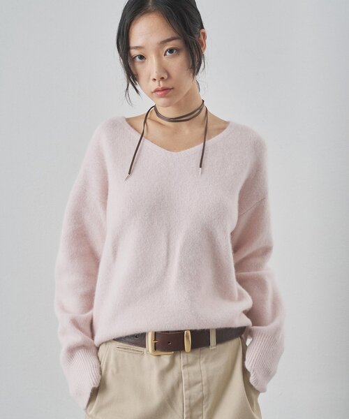 フォックスウール Vネックプルオーバー（ニット/セーター）｜Whim