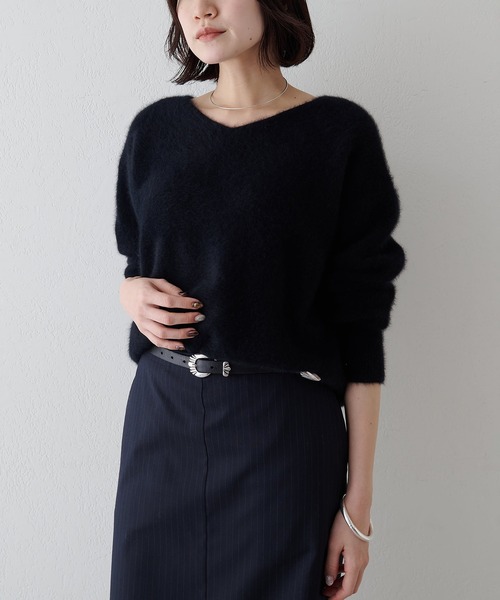 セール】フォックスウール Vネックプルオーバー（ニット/セーター