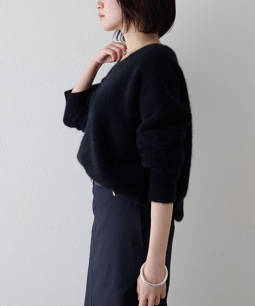 セール】フォックスウール Vネックプルオーバー（ニット/セーター