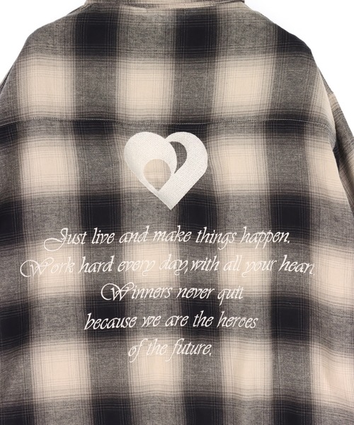 ANAP（アナップ）の「オンブレ チェック 刺繍 オーバーサイズ シャツ（シャツ/ブラウス・レディース・レッド/ブラック・F）」の20枚目の写真