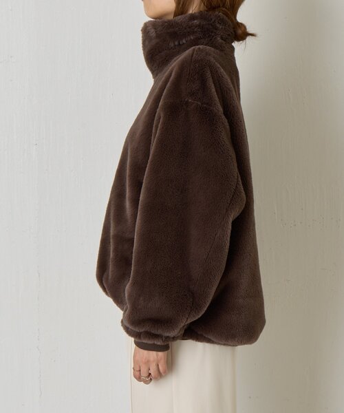 エコファースタンドネックジャケット（その他アウター）｜Jena espace