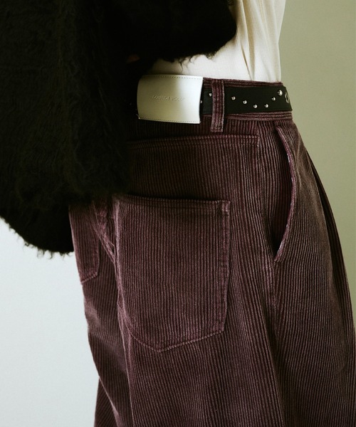 CAMPHOR WOOD(カンファーウッド)の「super baggy faded corduroy trousers / スーパーワイドバギーフェードコーディロイパンツ(その他パンツ・メンズ・ブラック/バーガンディー・SMALL/MEDIUM/LARGE)」の17枚目の写真