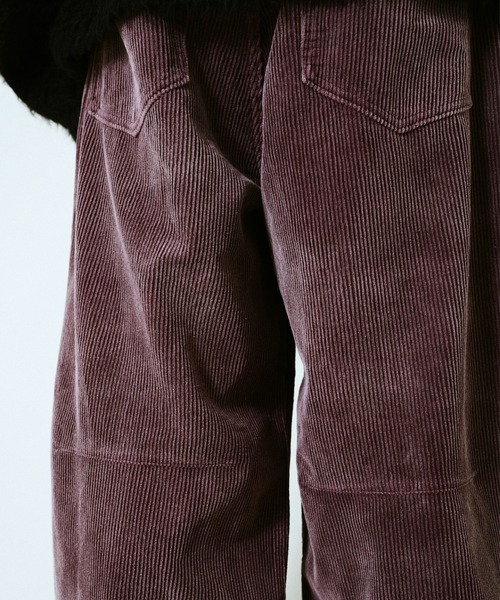 CAMPHOR WOOD(カンファーウッド)の「super baggy faded corduroy trousers / スーパーワイドバギーフェードコーディロイパンツ(その他パンツ・メンズ・ブラック/バーガンディー・SMALL/MEDIUM/LARGE)」の15枚目の写真