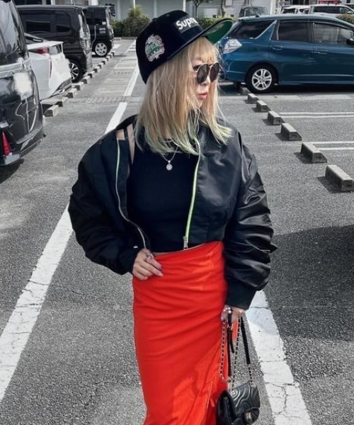 Y2Kシンプルショート丈MA-1ブルゾン（その他トップス）｜Belle Cie