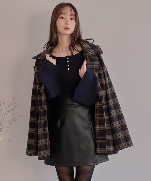セール】check over jacket / チェックオーバージャケット（テーラード