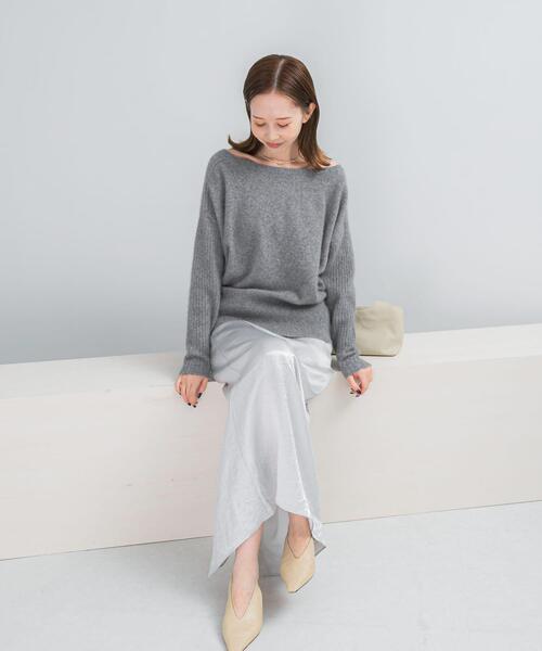 セール】エアリーニット2WAYネックプルオーバー（ニット/セーター