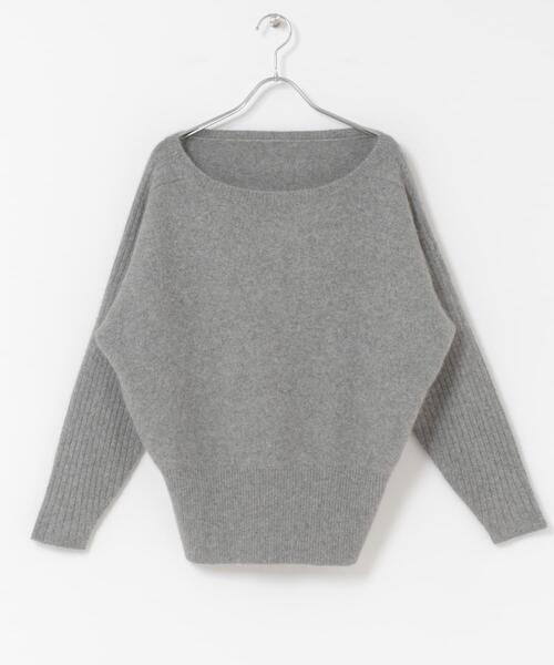 URBAN RESEARCH ROSSO WOMEN（アーバンリサーチ　ロッソ）の「エアリーニット2WAYネックプルオーバー（ニット/セーター・レディース・ベージュ/グレー・FREE）」の10枚目の写真