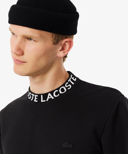 LACOSTE（ラコステ）の「ジャカードネッククルーネックスウェット（スウェット・メンズ・ライトブルー/ブラック・2/4/3/5）」の3枚目の写真