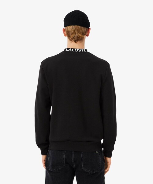LACOSTE（ラコステ）の「ジャカードネッククルーネックスウェット（スウェット・メンズ・ライトブルー/ブラック・2/4/3/5）」の4枚目の写真