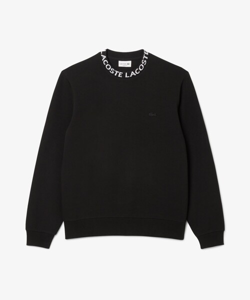 LACOSTE（ラコステ）の「ジャカードネッククルーネックスウェット（スウェット・メンズ・ライトブルー/ブラック・2/4/3/5）」の5枚目の写真