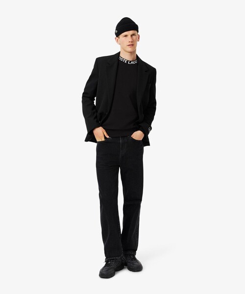 LACOSTE（ラコステ）の「ジャカードネッククルーネックスウェット（スウェット・メンズ・ライトブルー/ブラック・2/4/3/5）」の7枚目の写真