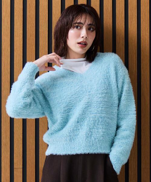 OPAQUE.CLIP(オペークドットクリップ)の「シアーハイネックトップス【洗濯機OK】(Tシャツ/カットソー・レディース・ホワイト/ライトグレー/ブラック/サックスブルー/アイボリー・36/38/40/42)」の17枚目の写真