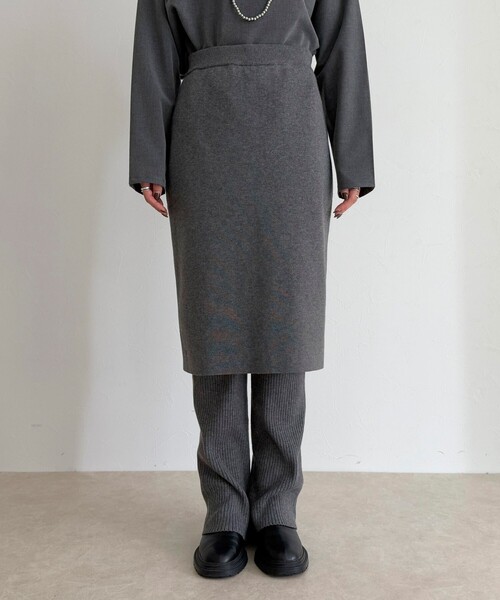 セール】rib knit skirt&pants（その他パンツ）｜fredy emue（フレディ