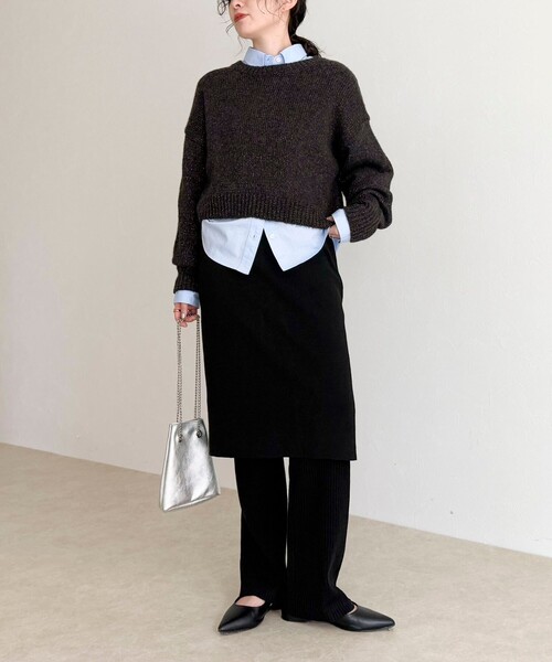 フレディエミュ（fredy emue）/rib knit skirt&pants セール】rib knit skirt&pants（その他パンツ）｜fredy emue（フレディ