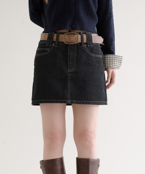hazyl（ヘイジル）の「vintage-like belt / ヴィンテージライクベルト（ベルト・レディース・ブラウン系その他・フリー）」の3枚目の写真