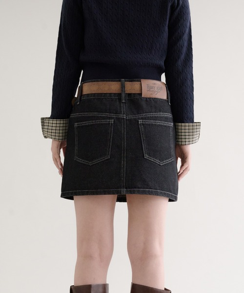 hazyl（ヘイジル）の「vintage-like belt / ヴィンテージライクベルト（ベルト・レディース・ブラウン系その他・フリー）」の4枚目の写真