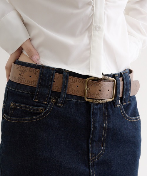 hazyl（ヘイジル）の「vintage-like belt / ヴィンテージライクベルト（ベルト・レディース・ブラウン系その他・フリー）」の2枚目の写真