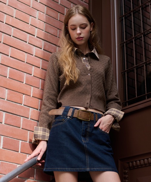 hazyl（ヘイジル）の「vintage-like belt / ヴィンテージライクベルト（ベルト・レディース・ブラウン系その他・フリー）」の6枚目の写真