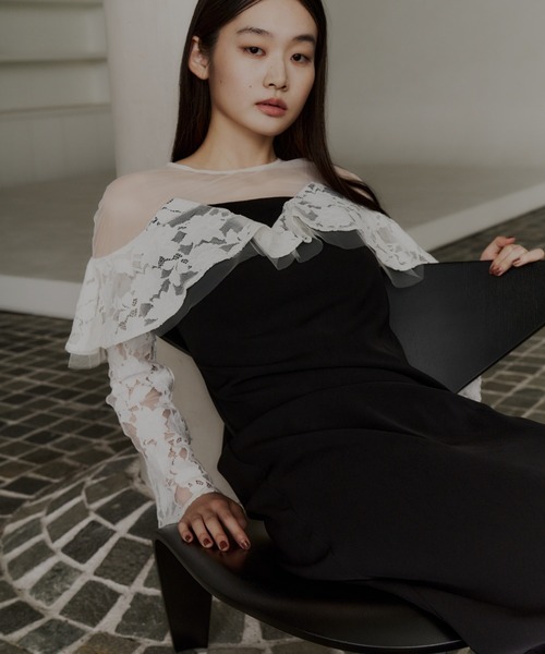 レースラッフルドレス / lace raffle dress