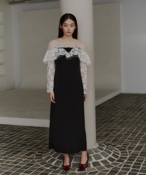 レースラッフルドレス / lace raffle dress