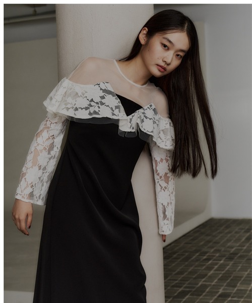 レースラッフルドレス / lace raffle dress