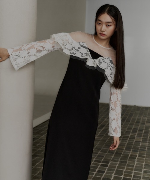 レースラッフルドレス / lace raffle dress