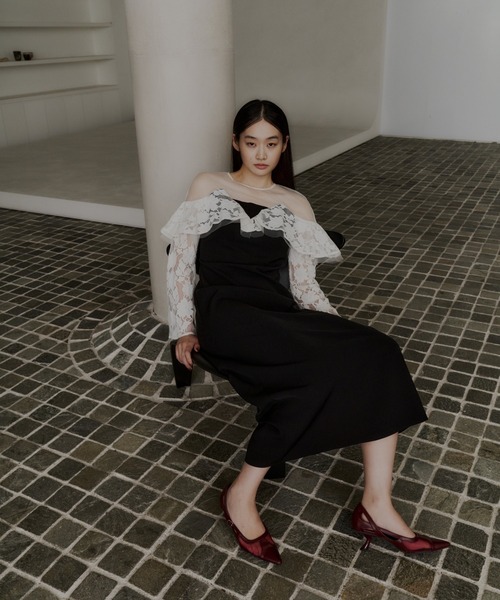 レースラッフルドレス / lace raffle dress