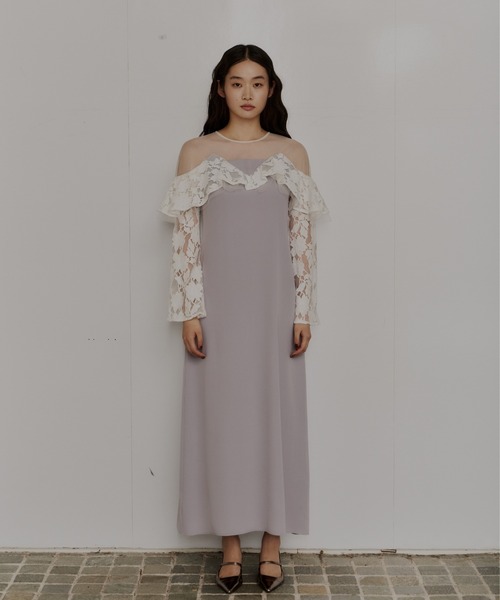 セール】レースラッフルドレス / lace raffle dress（ドレス