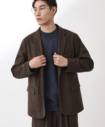 THE SHOP TK | ホームスパンジャージジャケット【セットアップ可/洗濯機OK】(テーラードジャケット)