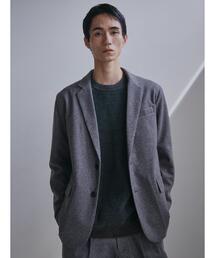 THE SHOP TK  | ホームスパンジャージジャケット【セットアップ可/洗濯機OK】(テーラードジャケット)