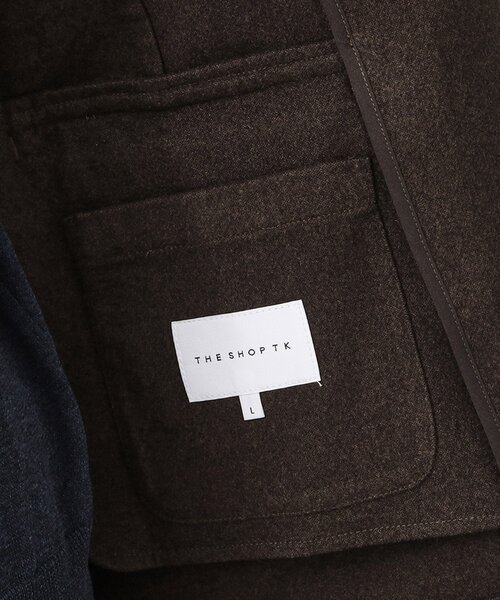 THE SHOP TK （ザ ショップ ティーケー ）の「ホームスパンジャージジャケット【セットアップ可/洗濯機OK】（テーラードジャケット・メンズ・ダークグレー/ダークブラウン/ベージュ系その他5・04/02/03）」の15枚目の写真