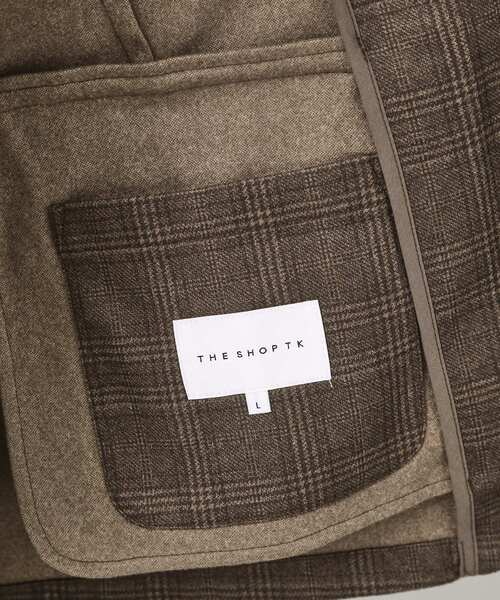 THE SHOP TK （ザ ショップ ティーケー ）の「ホームスパンジャージジャケット【セットアップ可/洗濯機OK】（テーラードジャケット・メンズ・ダークグレー/ダークブラウン/ベージュ系その他5・04/02/03）」の19枚目の写真