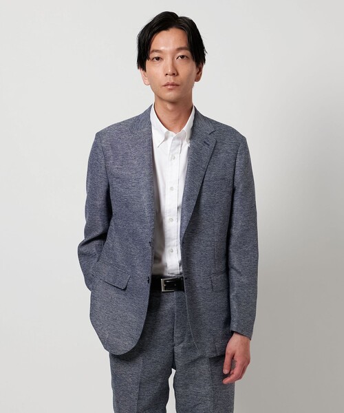 セール】カラミ 2ボタン ジャケット‐セットアップ対応・マシン