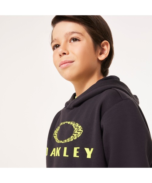 OAKLEY(オークリー)の「オークリー YTR WARM FLEECE HOODY 8.0/フリースフーディー/パーカー/保温/吸汗速乾/ YOUTH キッズ・ユース/OAKLEY(パーカー・キッズ・グレー/ブラック/ブルー/ホワイト系その他・L/M/XS/S/XXS)」の2枚目の写真