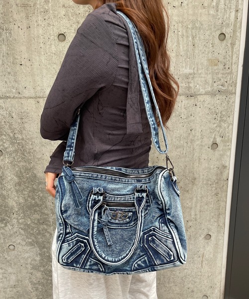 デニムボストンバッグ（ボストンバッグ）｜ROGER AND RAW（ロジャー