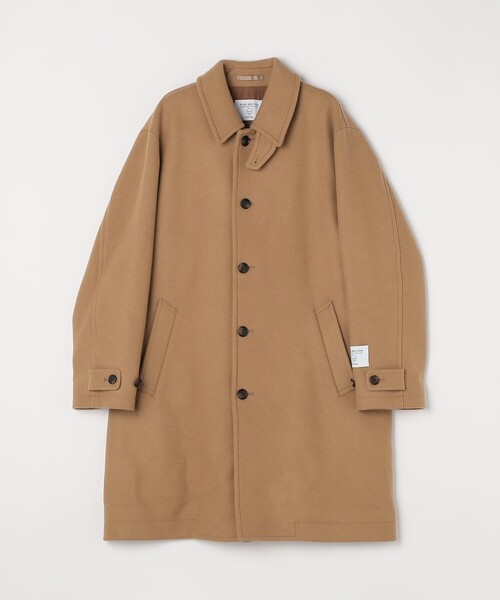 SHIPS any: PURE WOOL MELTON ステンカラー コート 25AW◇（ステン