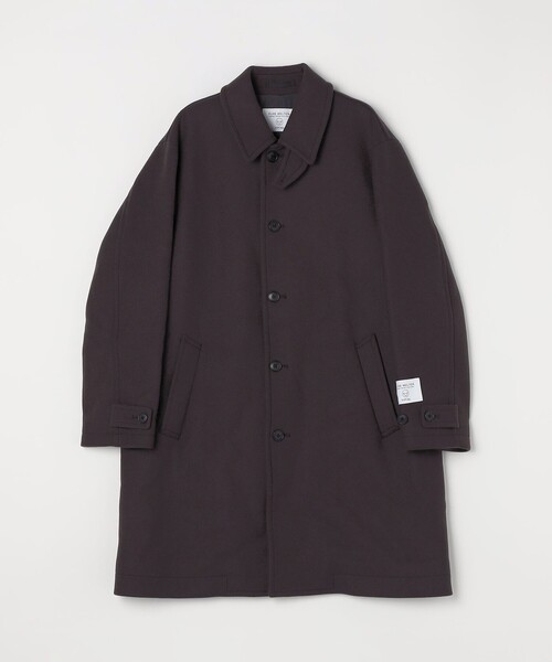 SHIPS any: PURE WOOL MELTON ステンカラー コート 25AW◇（ステン