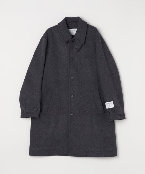 SHIPS any: PURE WOOL MELTON ステンカラー コート 25AW◇（ステン