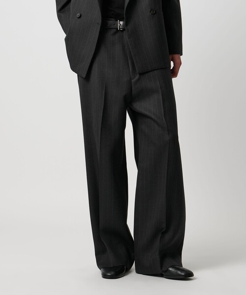 H＞クリア ダブルクロス ワイドスラックス（スラックス）｜H