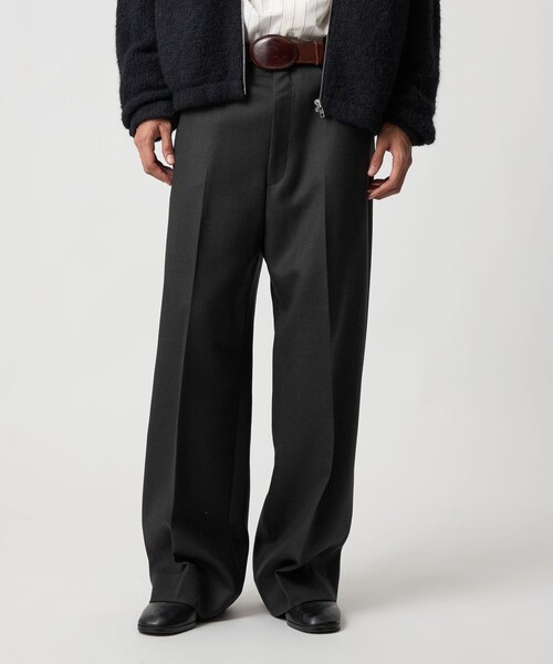 H＞クリア ダブルクロス ワイドスラックス（スラックス）｜H