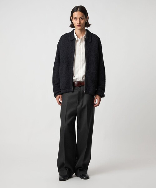 H＞クリア ダブルクロス ワイドスラックス（スラックス）｜H