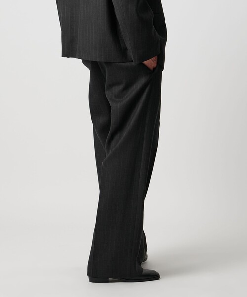 H＞クリア ダブルクロス ワイドスラックス（スラックス）｜H