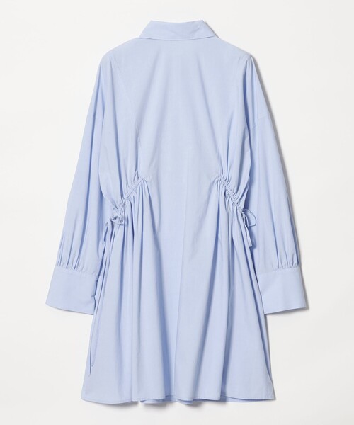 EMMEL REFINES(エメルリファインズ)の「<EMMEL REFINES>EM ドロストシャツ チュニック ワンピース(ワンピース・レディース・ホワイト/ライトブルー・FREE)」の12枚目の写真