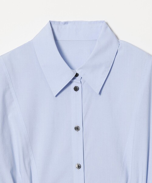 EMMEL REFINES(エメルリファインズ)の「<EMMEL REFINES>EM ドロストシャツ チュニック ワンピース(ワンピース・レディース・ホワイト/ライトブルー・FREE)」の13枚目の写真